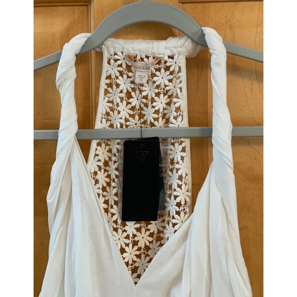 NWT Guess Women’s White Twisted Tank, Size 6 K224 - Picture 4 of 16